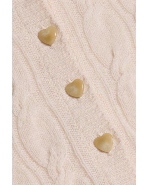 L'Agence Natural 'Agence Airy Cable Knit Sweater
