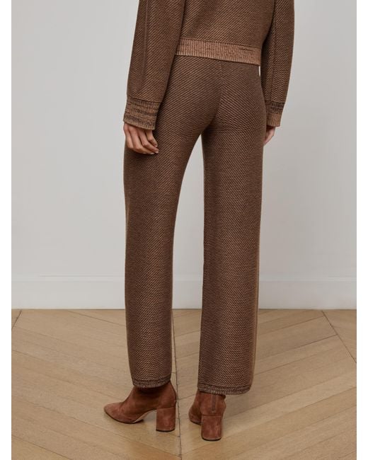 Pantalon En Maille Freya, Camel Chiné L'Agence en coloris Brown