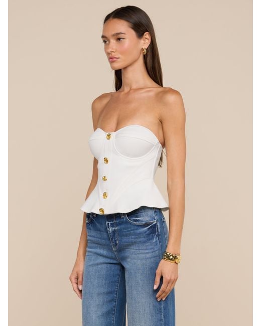 L'Agence Natural Anna Corset Top
