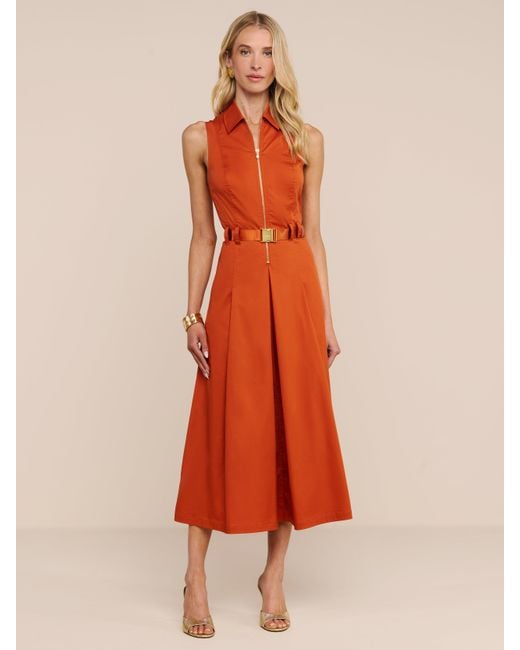 L'Agence Orange Kolton Dress