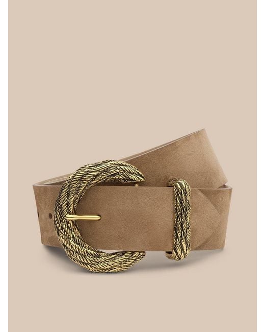 L'Agence Natural Adelle Suede Belt