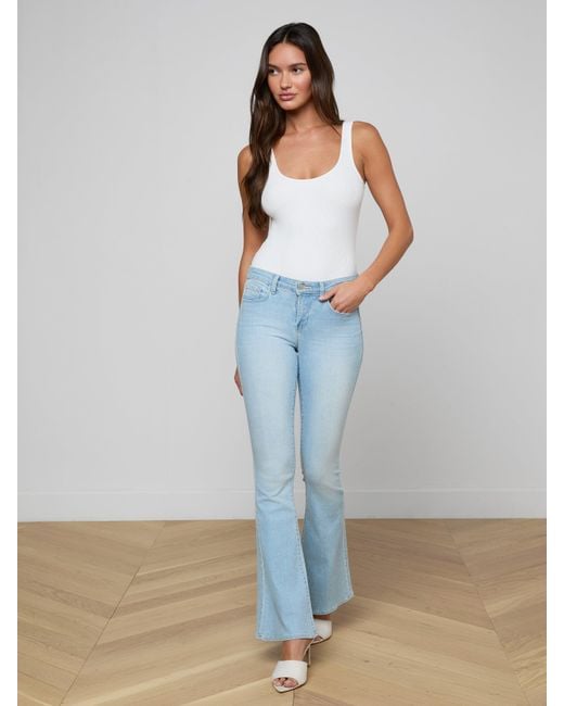 L'Agence Blue Taney Low-Rise Flare Jean