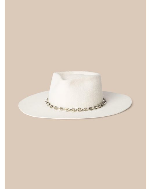L'Agence White Umbra Hat