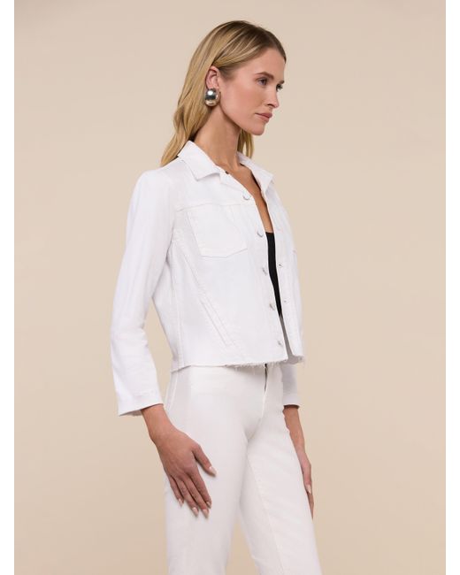 L'Agence White Janelle Denim Jacket