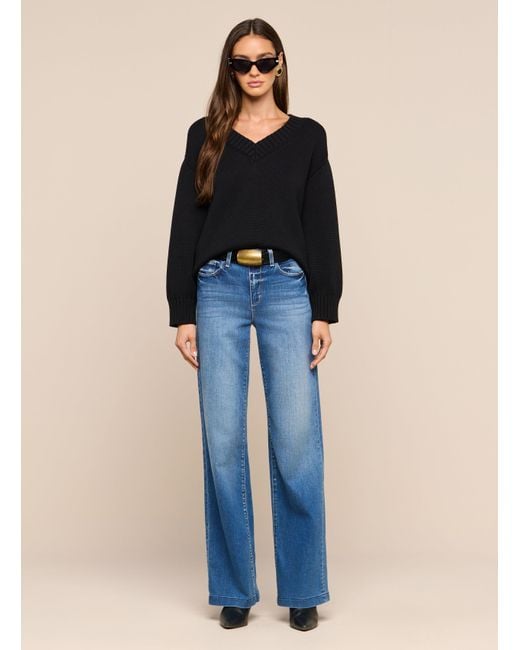 L'Agence Black Paxton Oversized Pullover