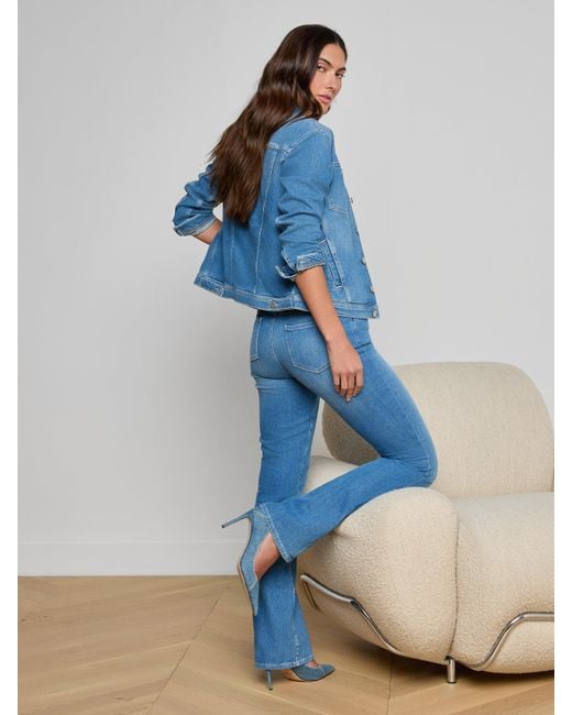 L'Agence Blue 'Agence Celine Jean Jacket