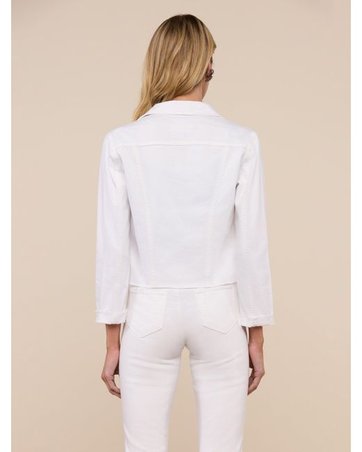 L'Agence White Janelle Denim Jacket