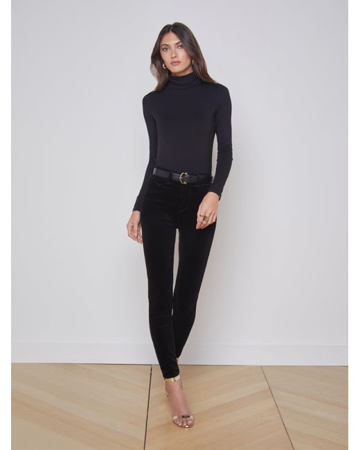 L'Agence Blue Lani Turtleneck
