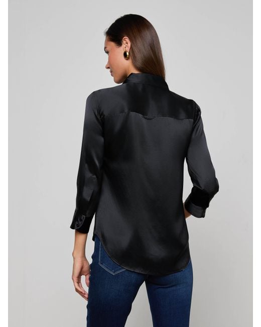 L'Agence Gray Dani Blouse