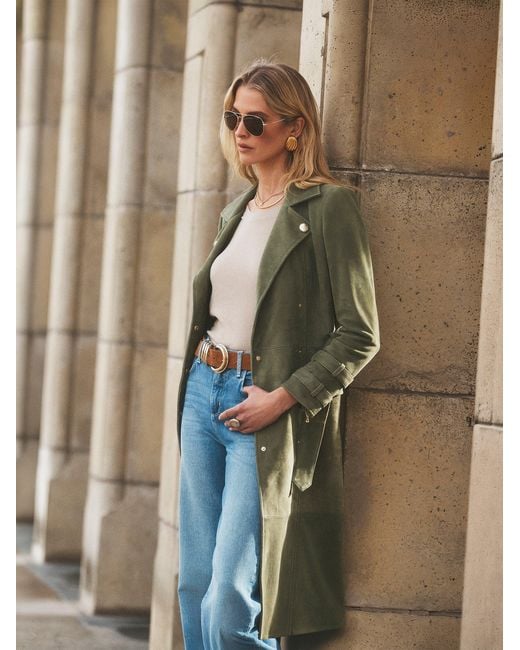 L'Agence Green Petite Scottie Coated Jean