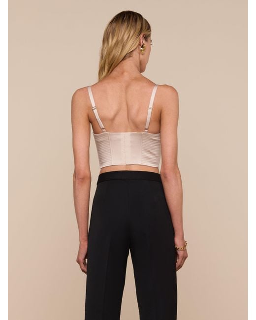 L'Agence Black Nysa Bustier Top