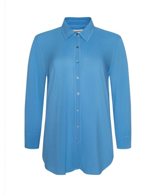 L'Agence Blue 'Agence Marlene Blouse Top