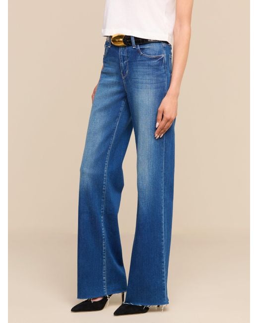 L'Agence Pink Scottie Wide-leg Jean