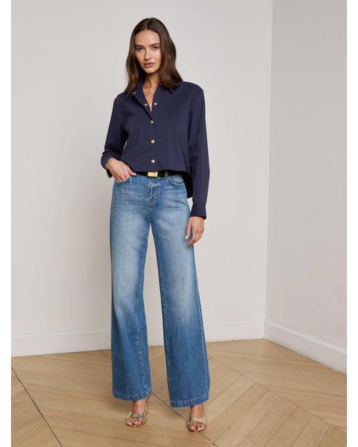 Chemise Cosette, Bleu Nuit L'Agence en coloris Blue