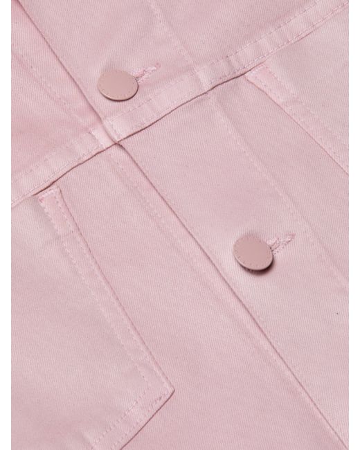 L'Agence Pink 'Agence Janelle Coated Jean Jacket