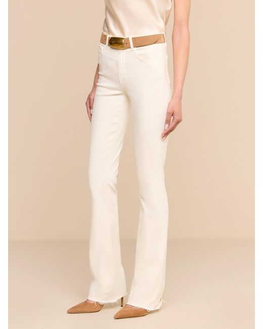 L'Agence White Ruth Straight-leg Jean
