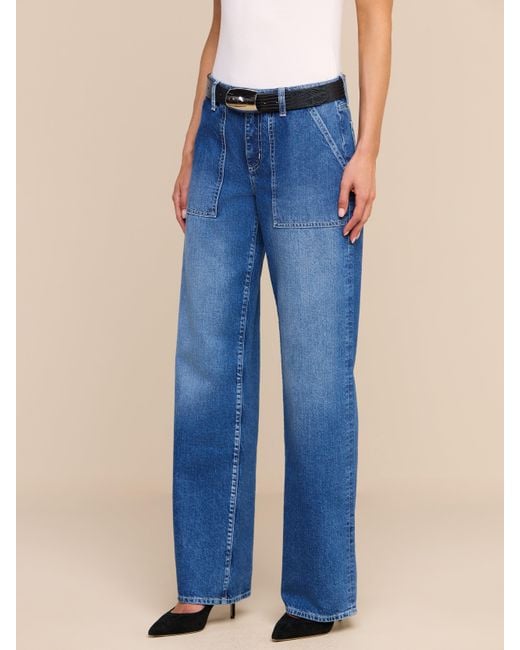 L'Agence Blue Christel Wide-Leg Jean