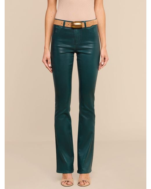 L'Agence Blue Selma Coated Bootcut Jean