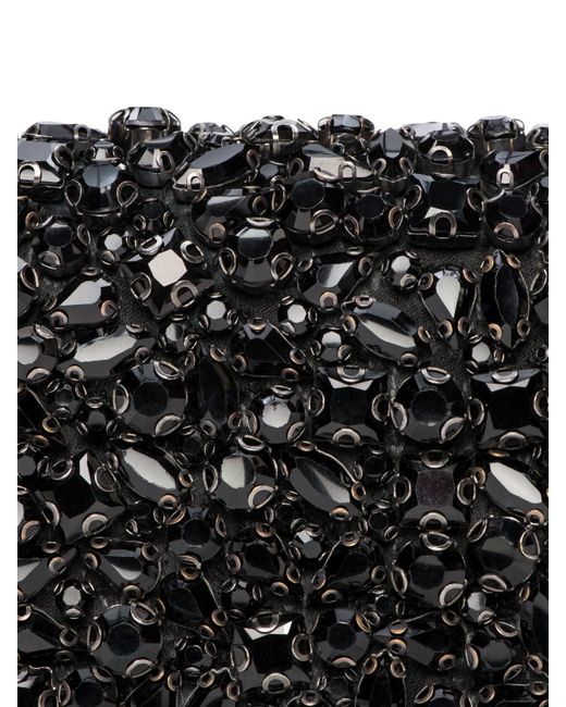 L'Agence Black Victoire Crystal Clutch