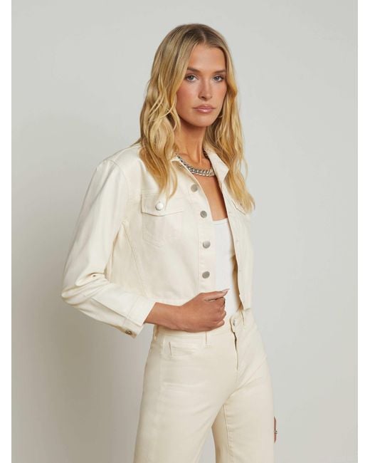 Veste En Jean Revêtu De Koda En Vanille Française Revêtue De Vanille L'Agence en coloris Natural