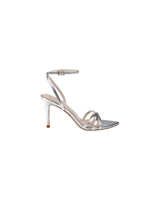 L'Agence White Dua Leather Sandal