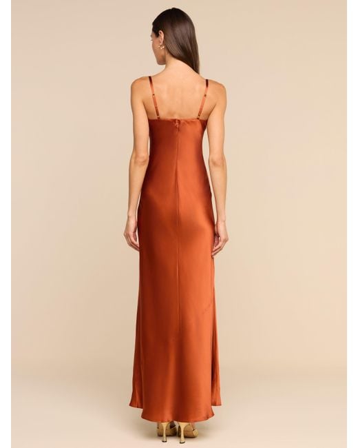 L'Agence White Sayla Silk Gown