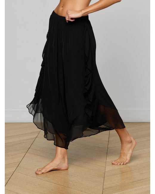L'Agence Black Adonis Cover-Up Pants