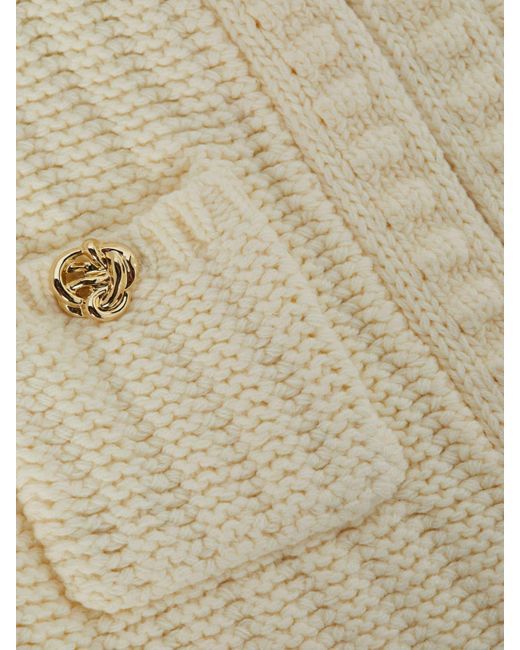 L'Agence White Delilah Cropped Cardigan