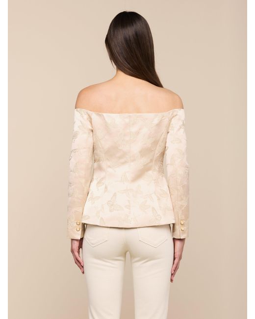 L'Agence Natural Alice Blazer Top
