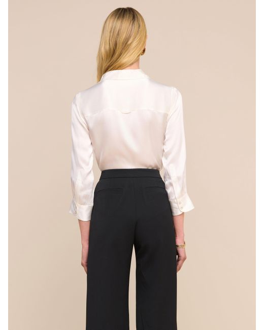 L'Agence White Dani Blouse