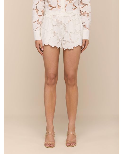 L'Agence Natural Laina Eyelet Short
