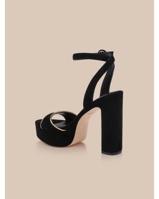 L'Agence Black Essie Platform Sandal