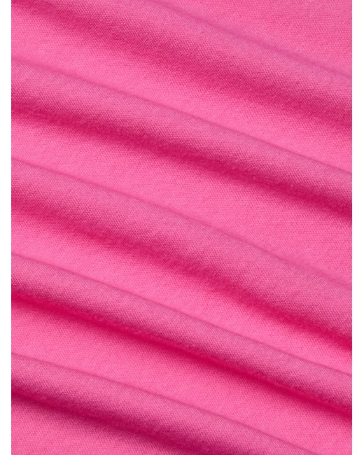 L'Agence Pink Stormy Cotton T-Shirt