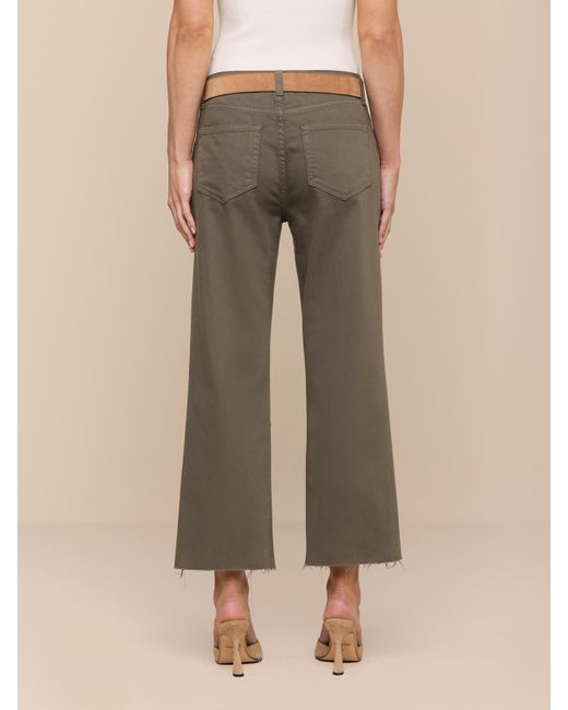 L'Agence Natural Wanda Cropped Wide-Leg Jean