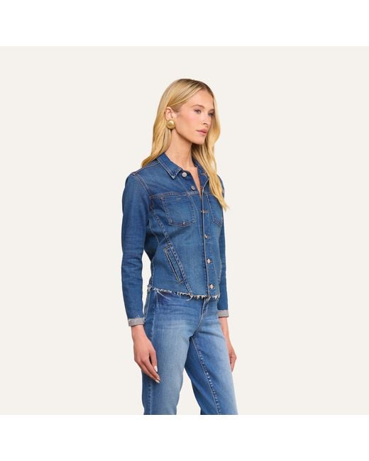 L'Agence Blue Janelle Denim Jacket