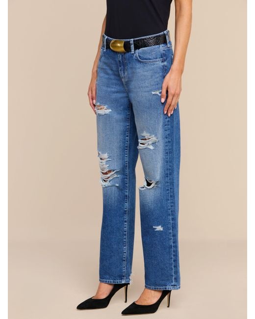 L'Agence Blue Zelda Slouchy Straight Jean