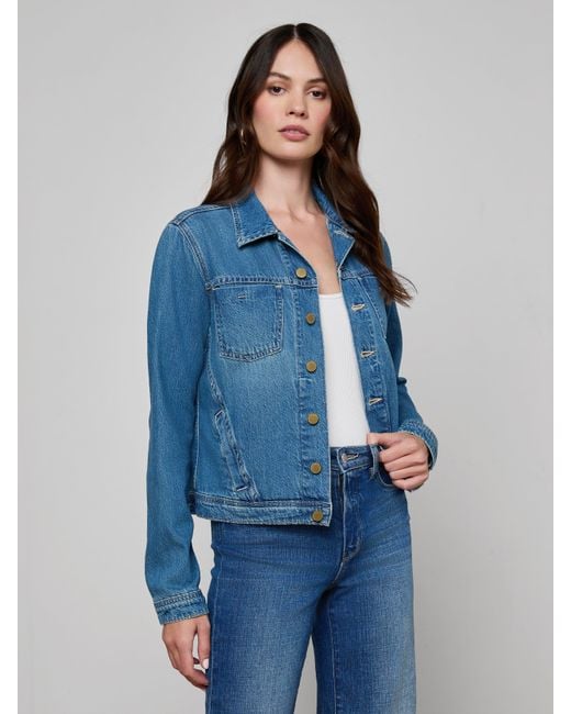 L'Agence Blue Celine Jean Jacket