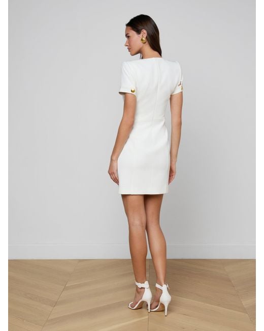 L'Agence White Cori Mini Dress