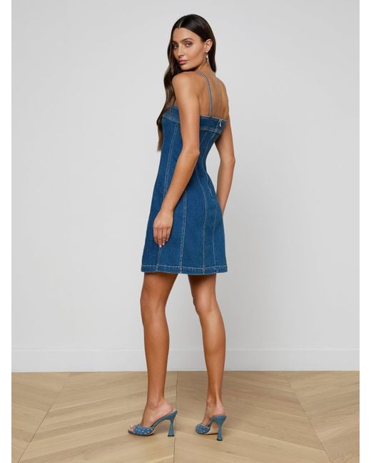 L'Agence Blue Lorda Dress