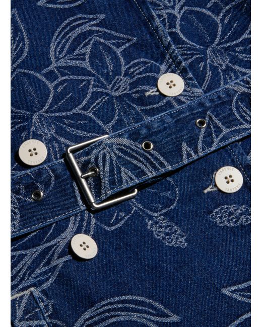 L'Agence Blue Bradley Trench Coat
