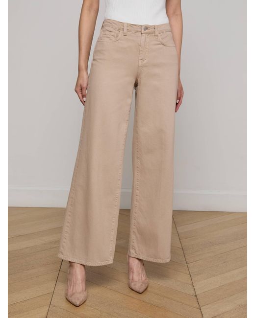 Jean Large Alicent, Kaki Pâle L'Agence en coloris Natural