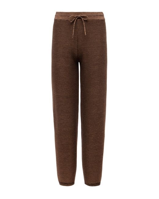 Pantalon En Maille Freya, Camel Chiné L'Agence en coloris Brown