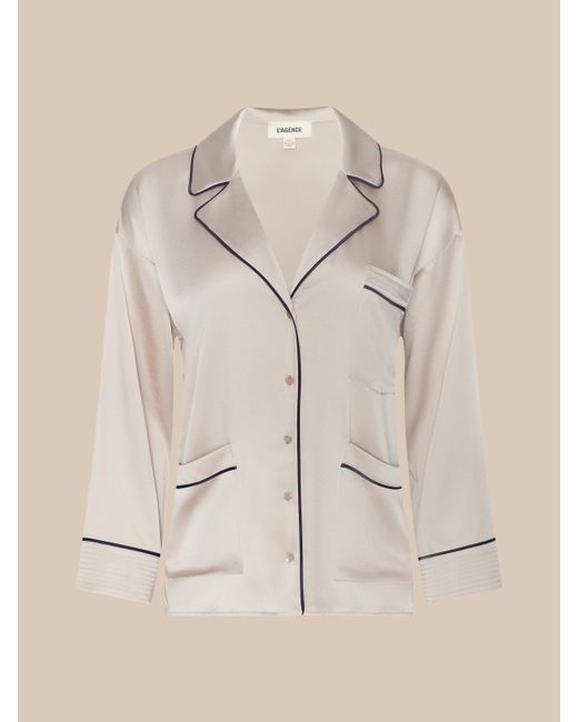 L'Agence Natural Mara Blouse Top
