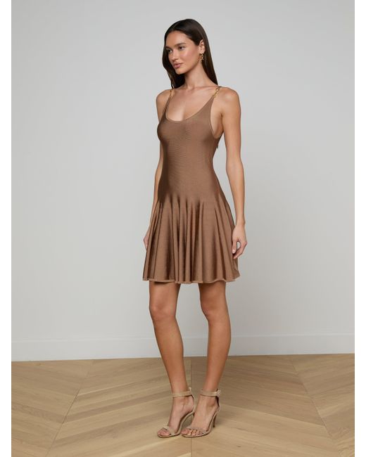 L'Agence Multicolor Lana Knit Dress