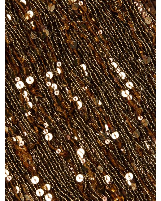 Robe Avec Franges À Sequins Noella, Doré L'Agence en coloris Natural
