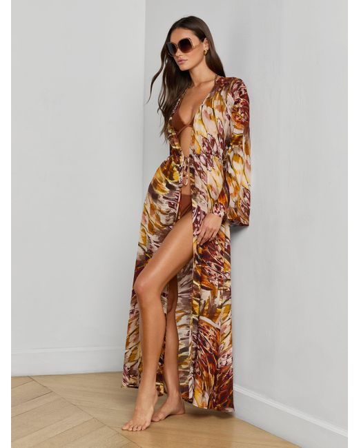 L'Agence Multicolor Janus Cover-Up Robe