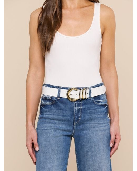 L'Agence Metallic Tobar Leather Belt