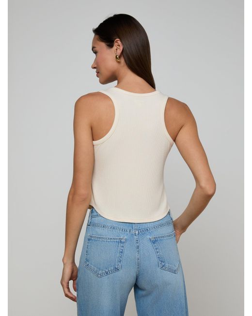 L'Agence Blue Cael Tank Top