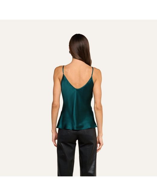 L'Agence Green Lexi Silk Camisole