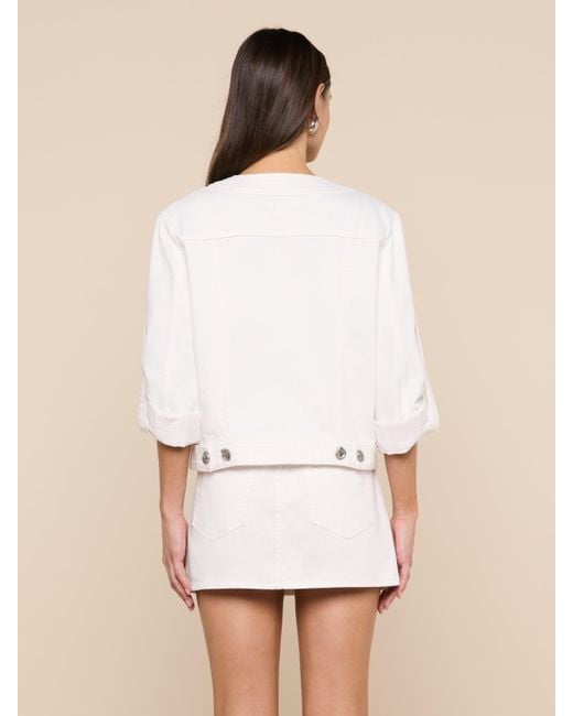 L'Agence White Anouk Jean Jacket